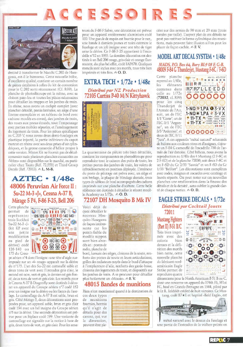 Replic 101 - Macchi C 202, F-14 A&pwd=D, Henschel He-129 B-2